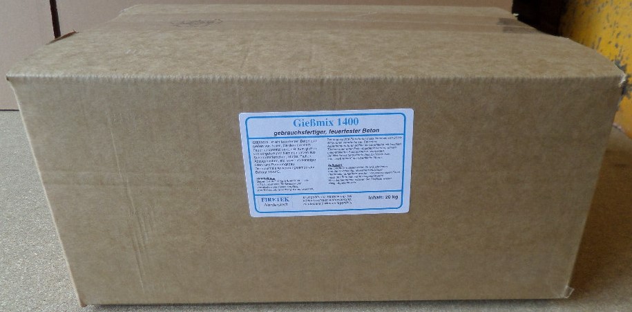 FIRETEK Feuerbeton Gießmix 1400 25 kg FIRETEK Feuerbeton Gießmix 1400 25 kg